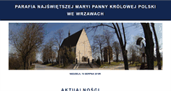 Desktop Screenshot of parafiawrzawy.pl