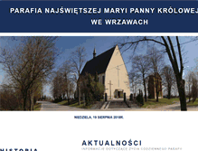 Tablet Screenshot of parafiawrzawy.pl
